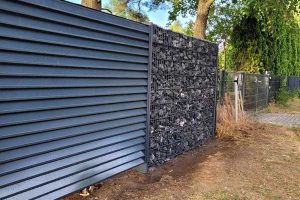 Gabionen als Umzäunung